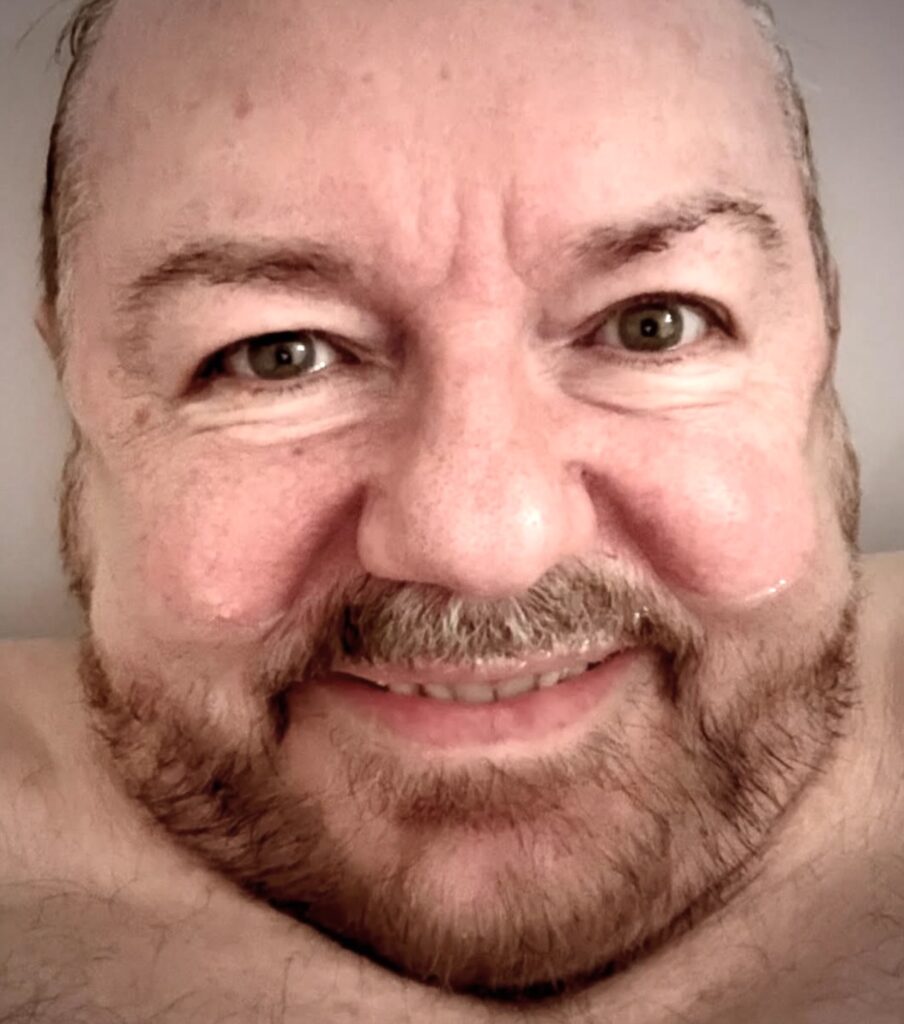 Ricky Gervais Rattled by Shocking Fake Epitaph Chaos for Cancer-Stricken Partner