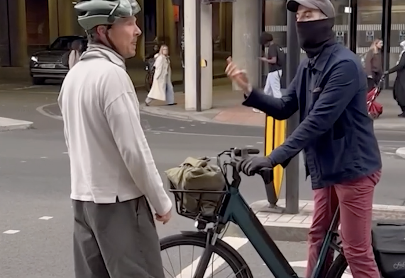 Benedict Cumberbatch in 10-Minute Road Rage Row with Cyclist in London