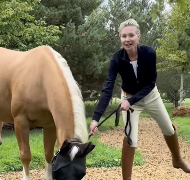 Portia with her horse